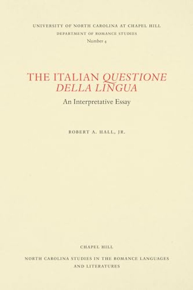 The Italian Questione Della Lingua