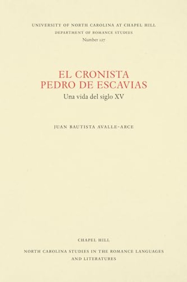 El Cronista Pedro De Escavias