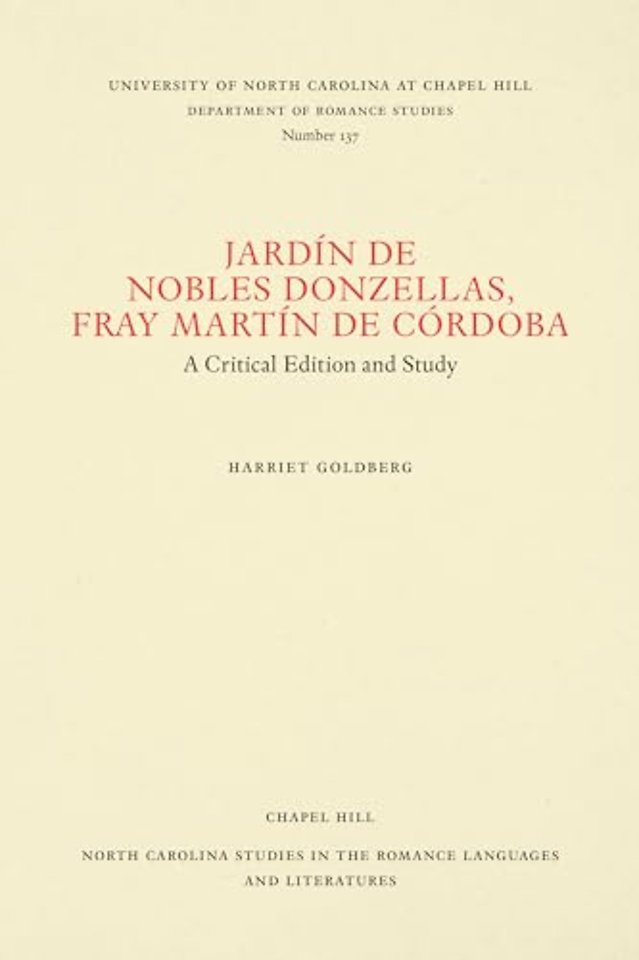 Jardin De Nobles Donzellas, Fray Martin De Cordoba