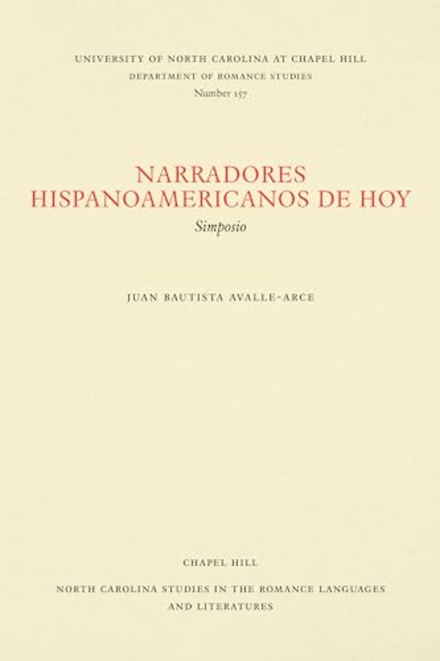 Narradores Hispanoamericanos De Hoy