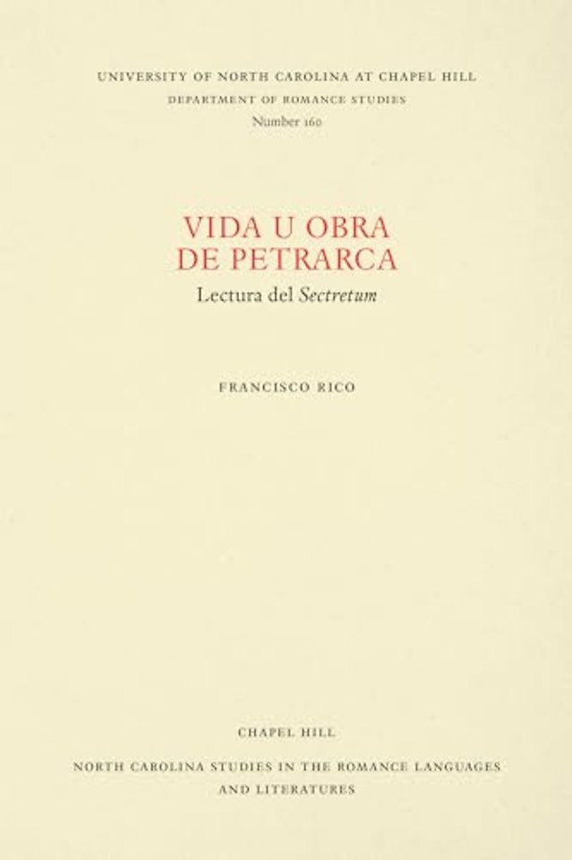 Vida U Obra De Petrarca