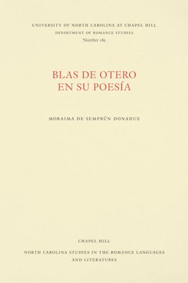 Blas De Otero En Su Poesia