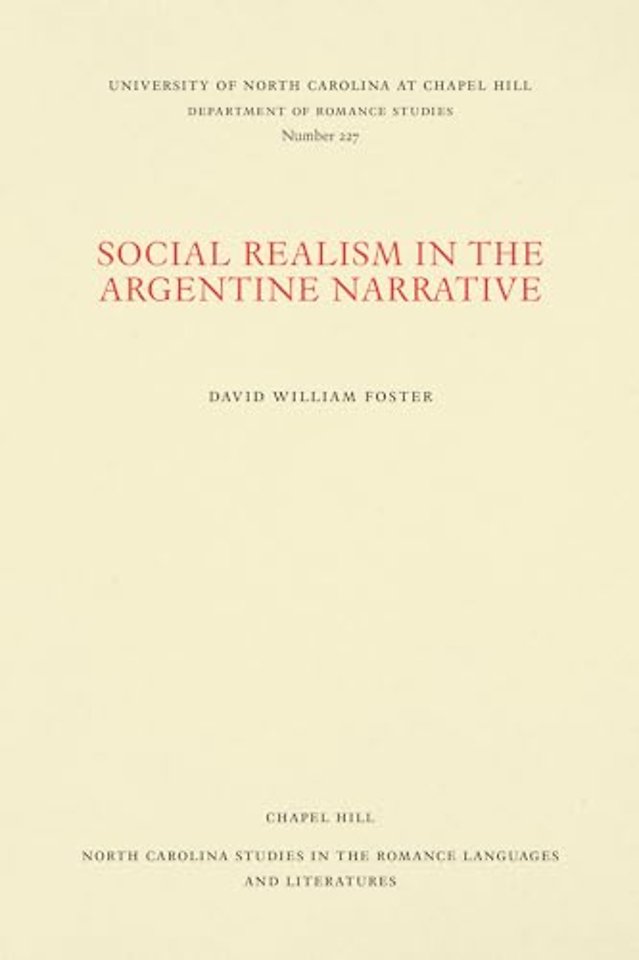 Social Realism in the Argentine Narrative