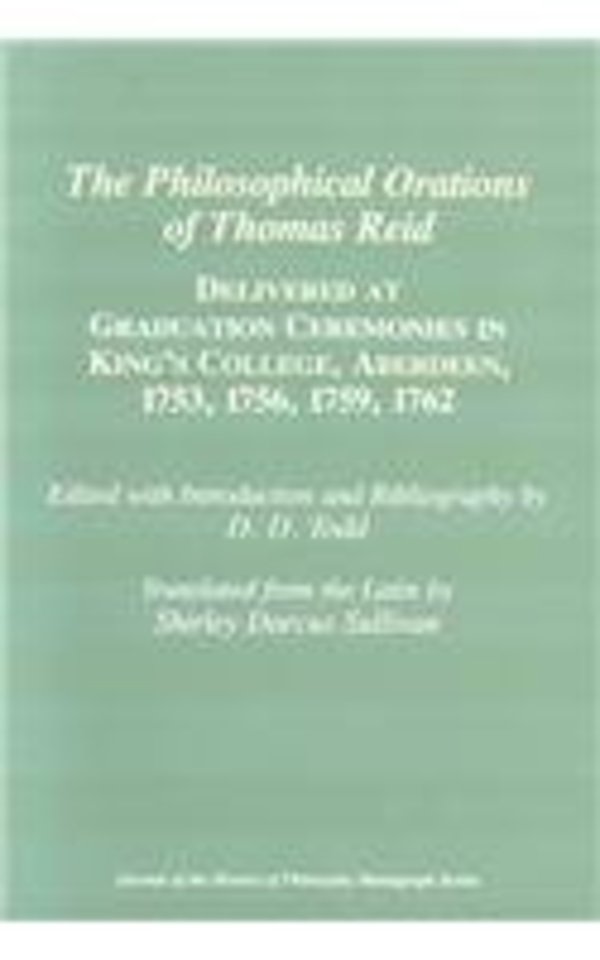 The Philosophical Orations of Thomas Reid