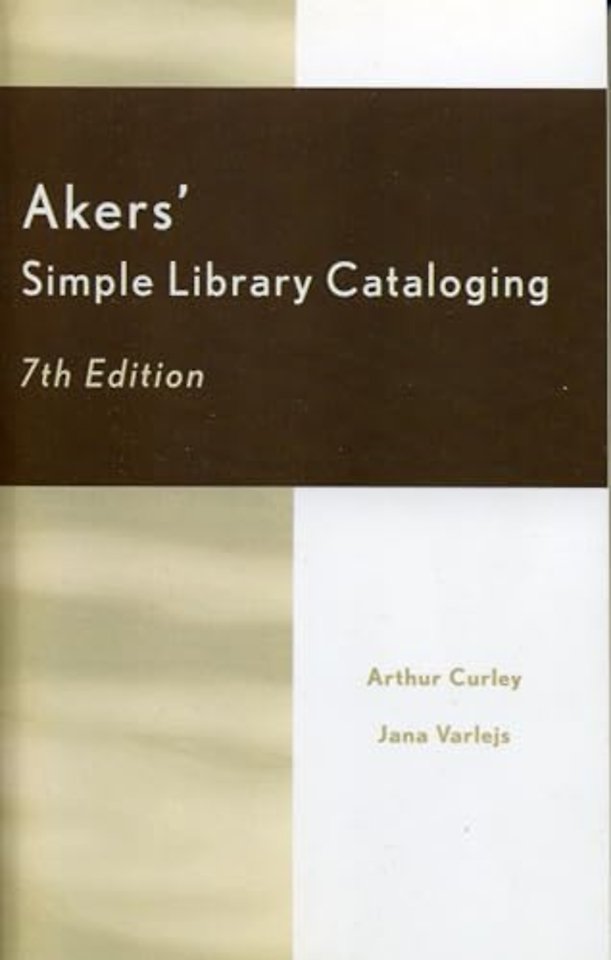 Akers' Simple Library Cataloging