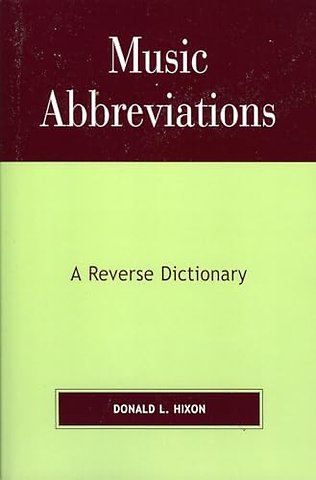 Music Abbreviations