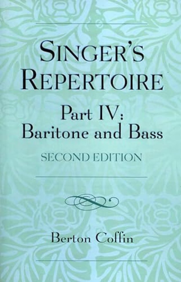 The Singer's Repertoire, Part IV