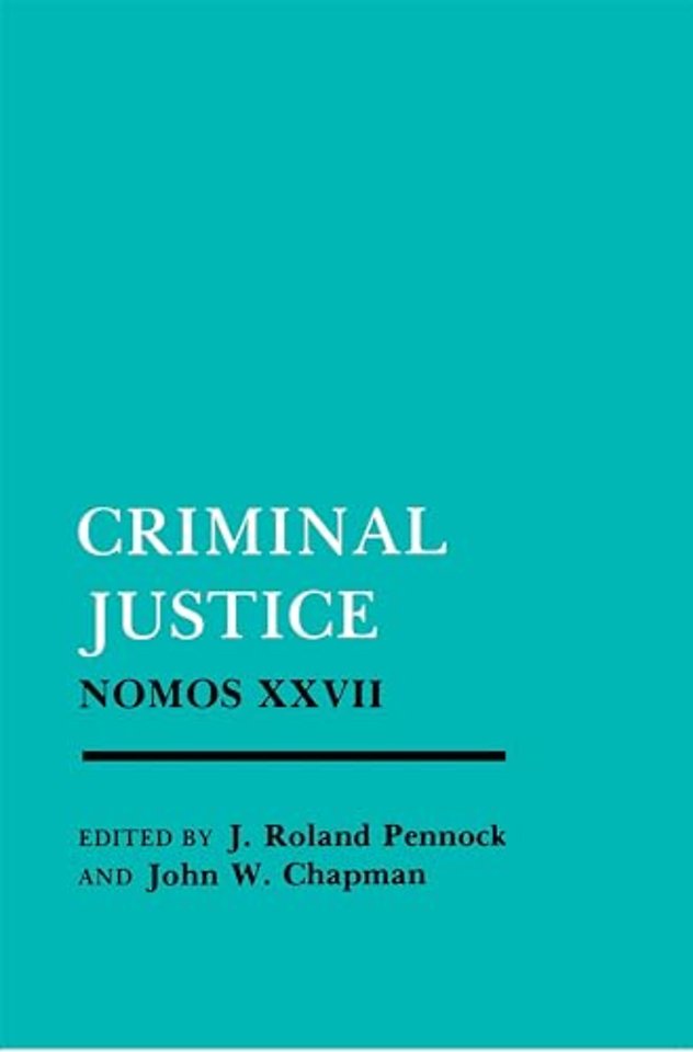 Criminal Justice – Nomos XXVII