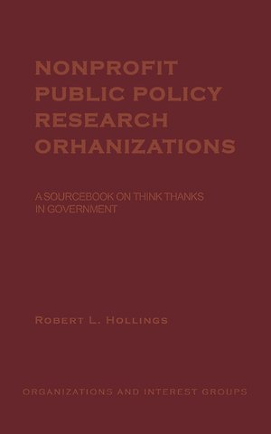 Nonprofit Public Policy Research Organizations