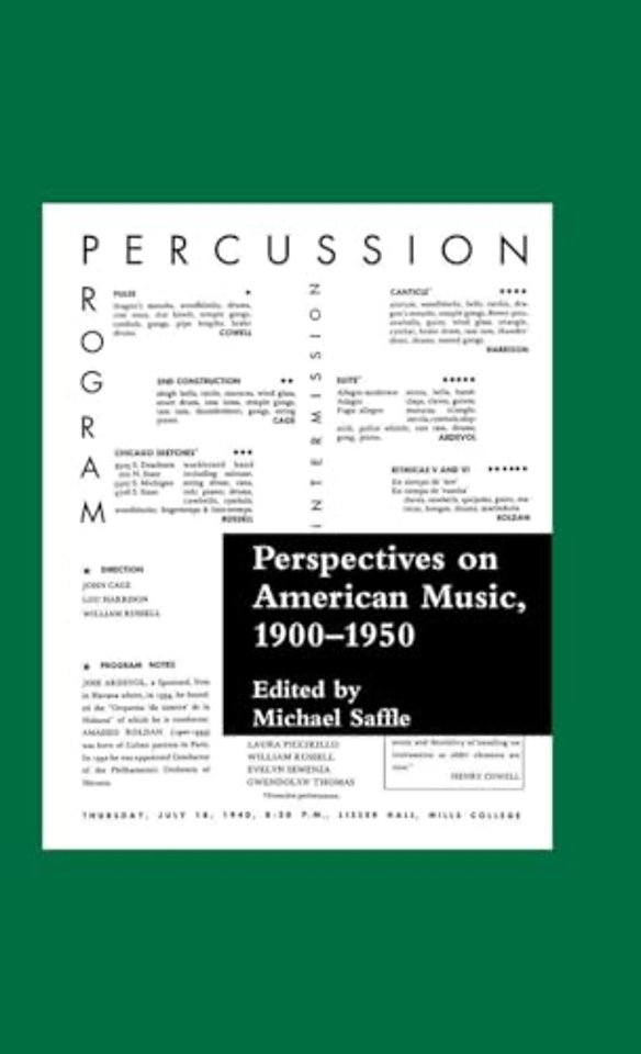 Perspectives on American Music, 1900-1950
