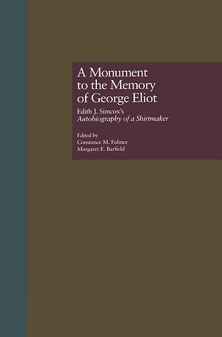 Monument to the Memory of George Eliot