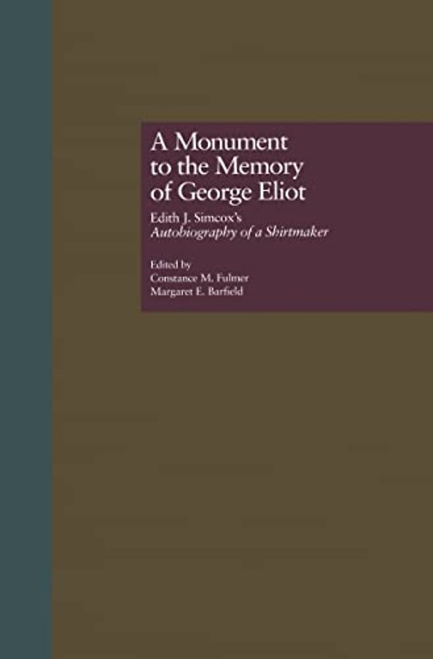 Monument to the Memory of George Eliot