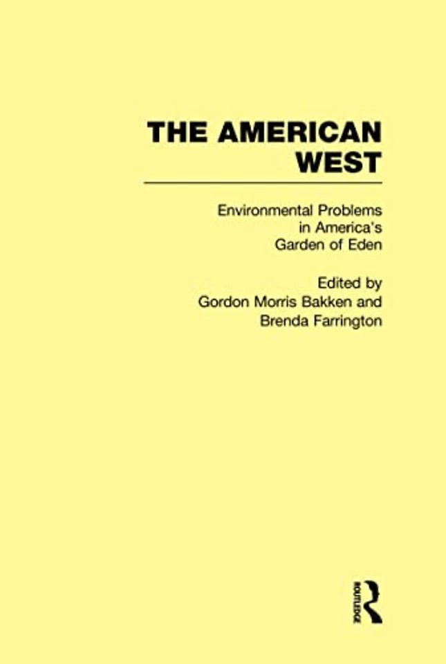 Environmental Problems in America's Garden of Eden