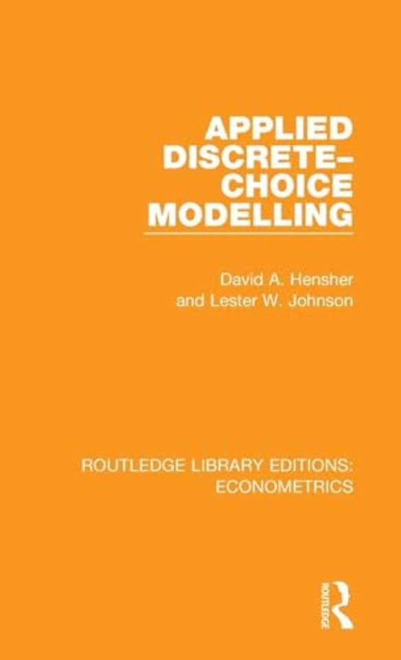 Applied Discrete-Choice Modelling