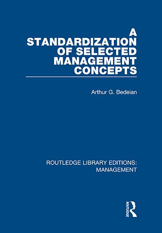 Standardization of Selected Management Concepts