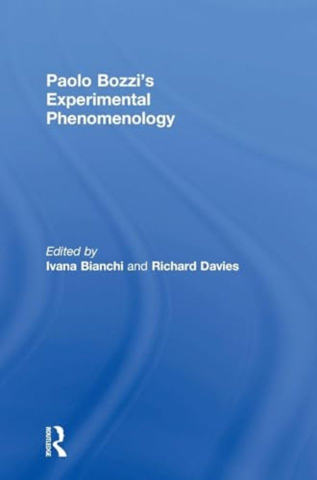 Paolo Bozzi’s Experimental Phenomenology