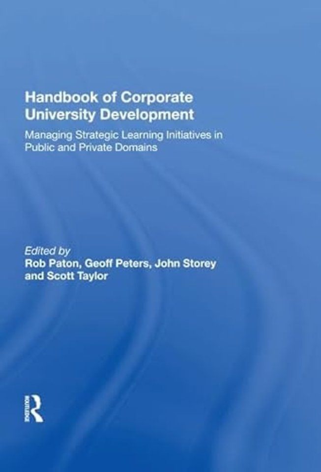 Handbook of Corporate University Development