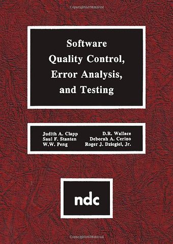 Software Quality Control, Error, Analysis