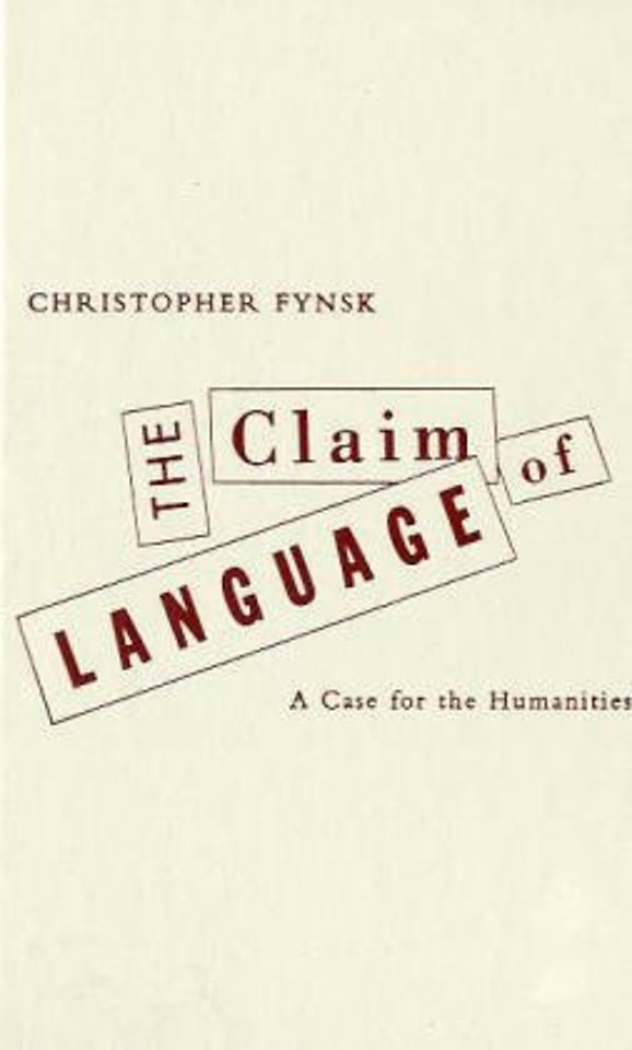 Claim of Language – A Case for the Humanities
