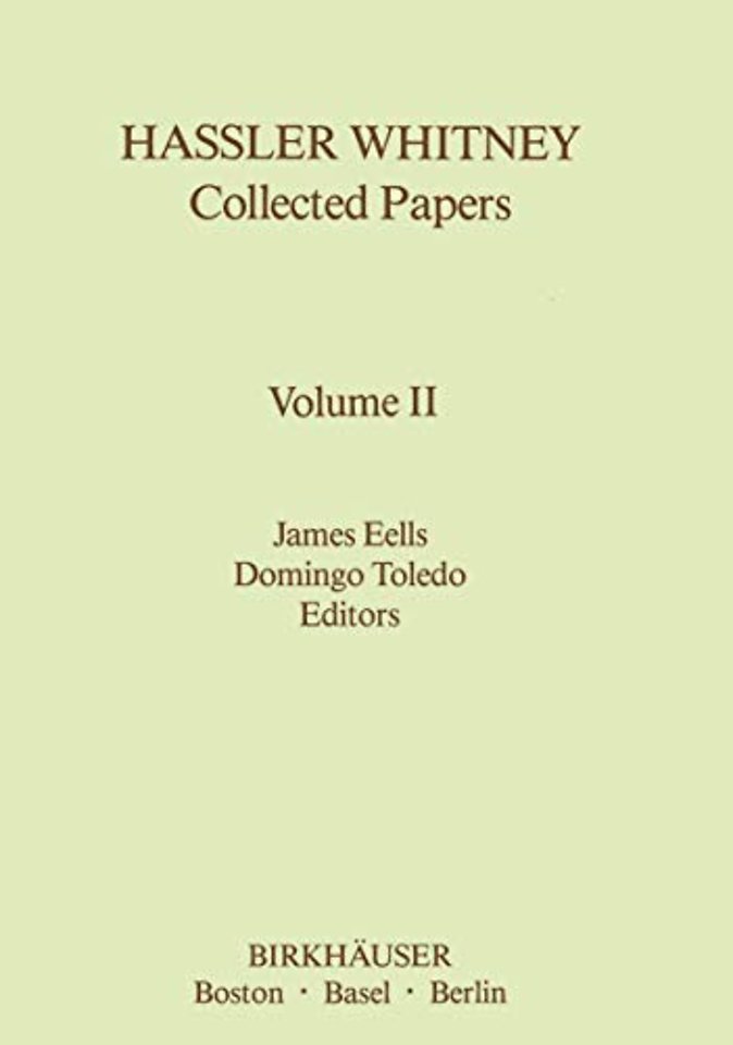 Hassler Whitney Collected Papers
