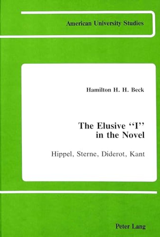 The Elusive I in the Novel