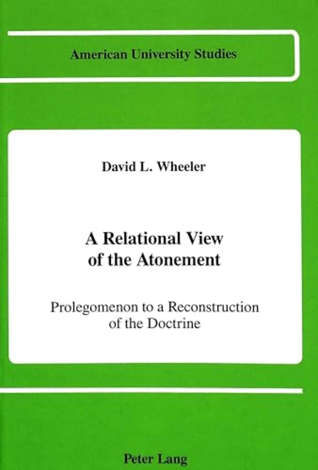 A Relational View of the Atonement