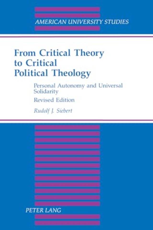 From Critical Theory to Critical Political Theology