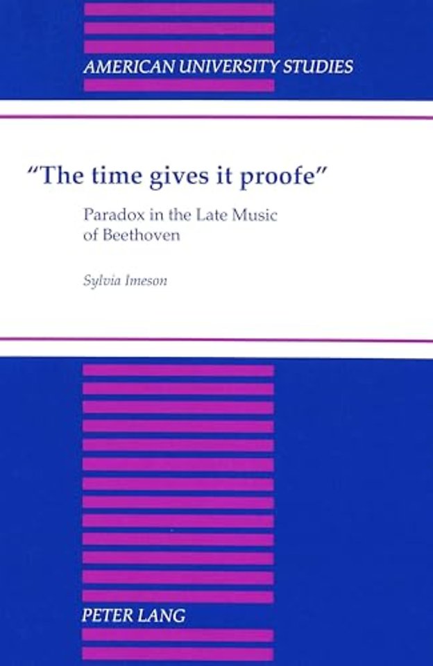 The Time Gives it Proofe