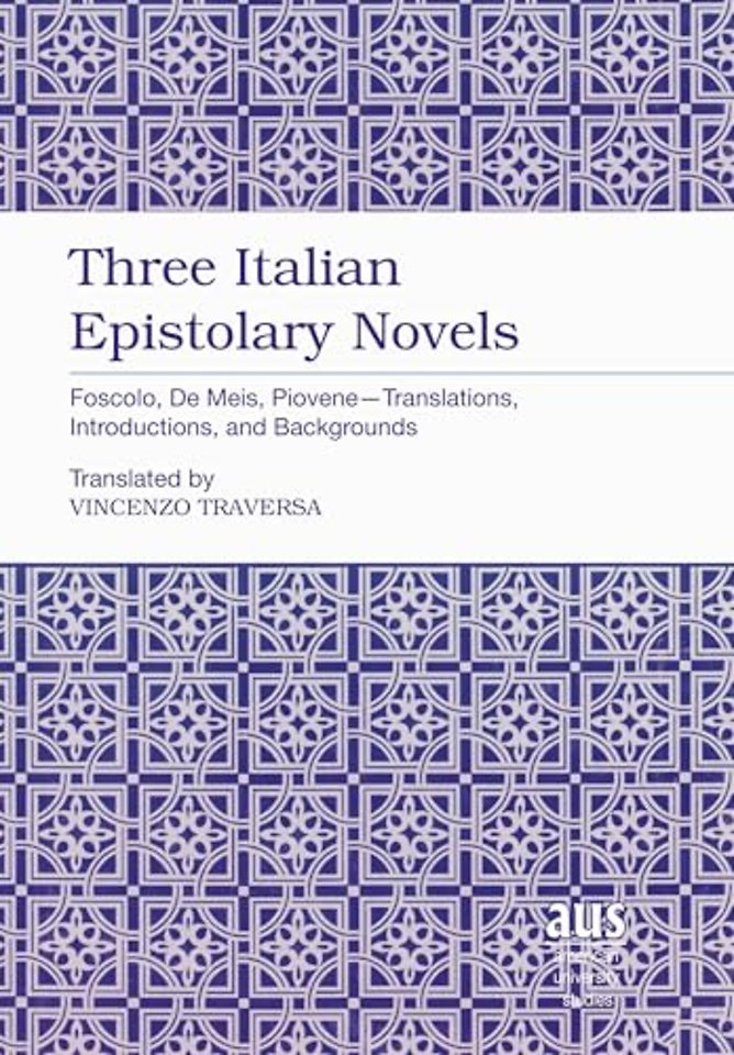 Three Italian Epistolary Novels