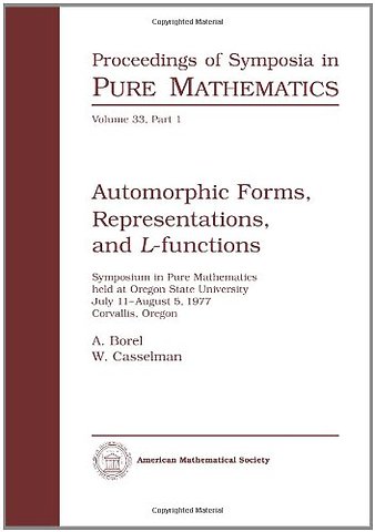 Automorphic Forms, Representations and L–Functions
