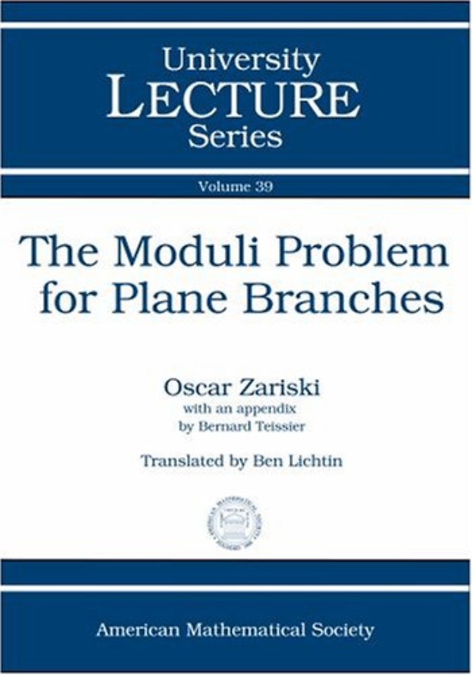 Moduli Problem for Plane Branches