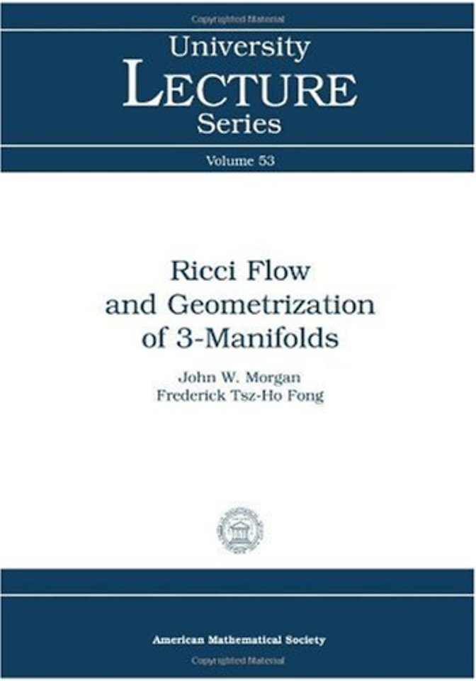 Ricci Flow and Geometrization of 3–manifolds