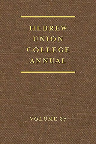Hebrew Union College Annual