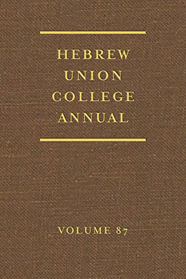 Hebrew Union College Annual