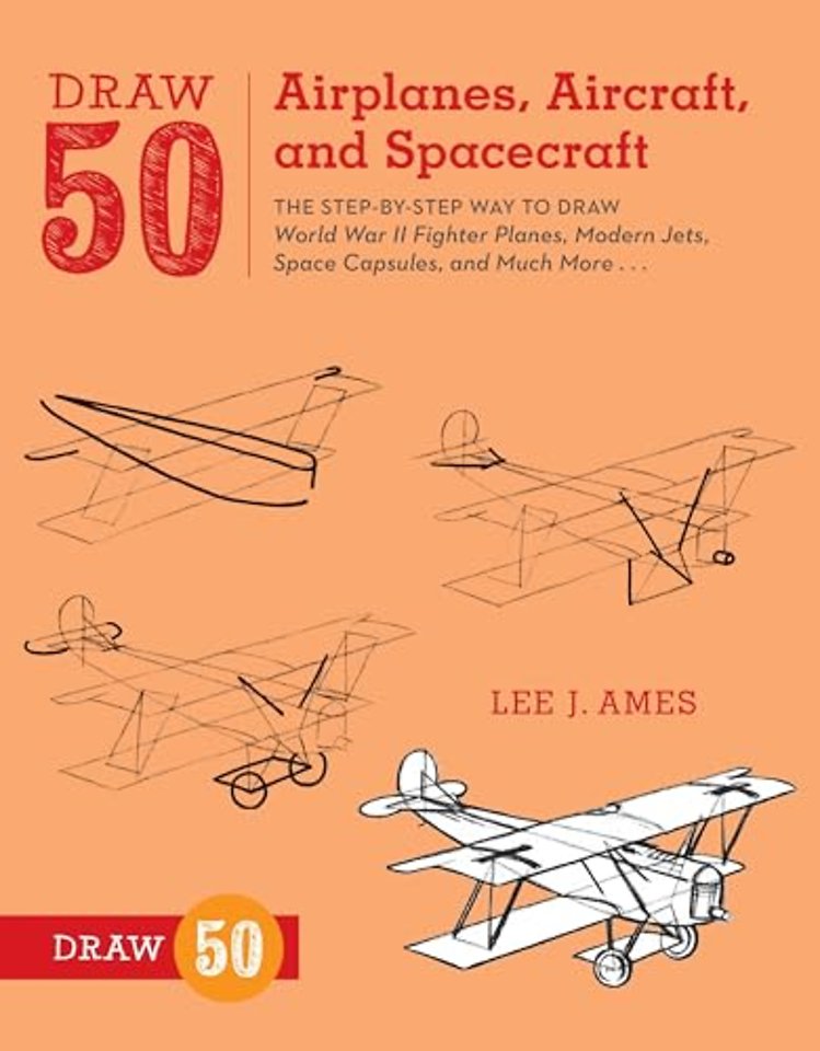 Draw 50 Airplanes, Aircraft, and Spacecraft