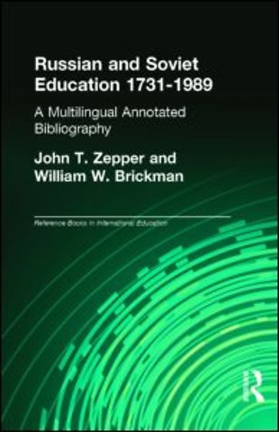 Russian and Soviet Education 1731-1989