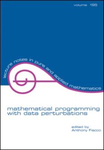 Mathematical Programming with Data Perturbations