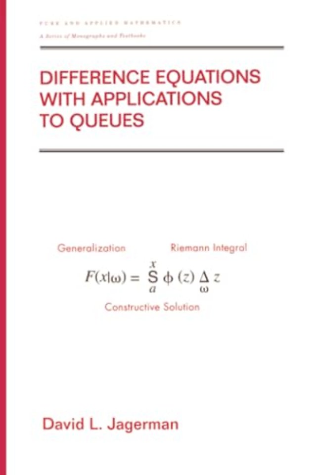 Difference Equations with Applications to Queues