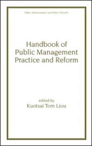 Handbook of Public Management Practice and Reform
