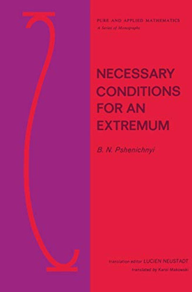 Necessary Conditions for an Extremum