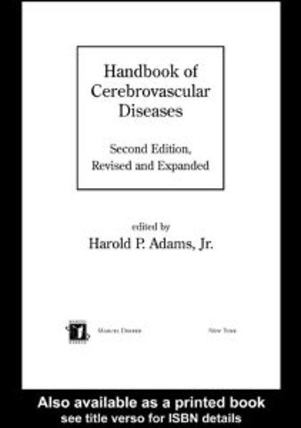 Handbook of Cerebrovascular Diseases, Revised and Expanded
