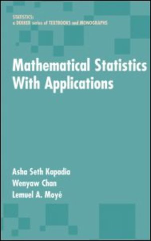 Mathematical Statistics With Applications