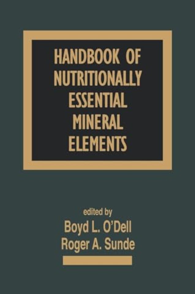 Handbook of Nutritionally Essential Mineral Elements