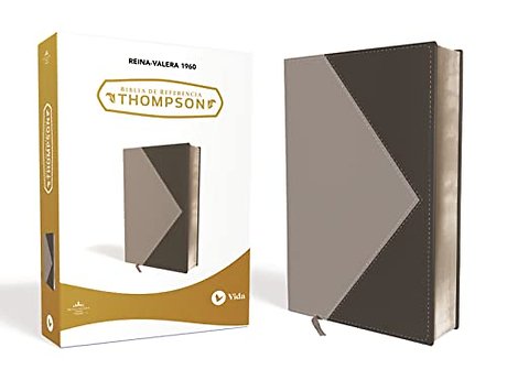 RVR60, Biblia de Referencia Thompson, Leathersoft, Dos tonos, Negro/Gris