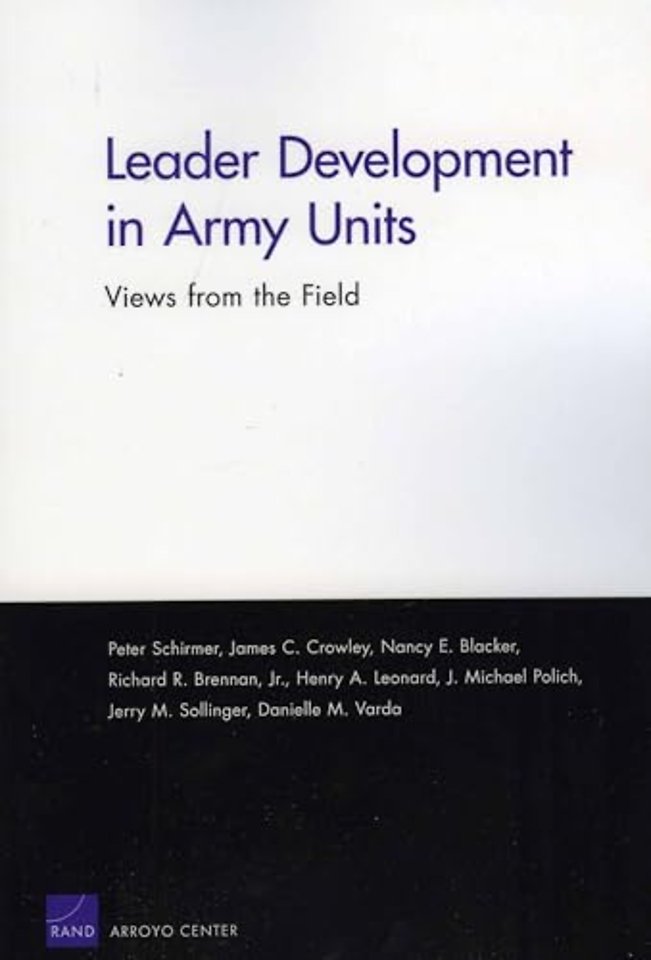 Leader Development in Army Units