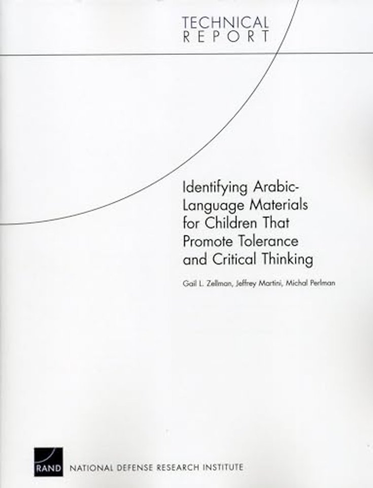Identifying Arabic-Language Materials for Children That Promote Tolerance and Critical Thinking