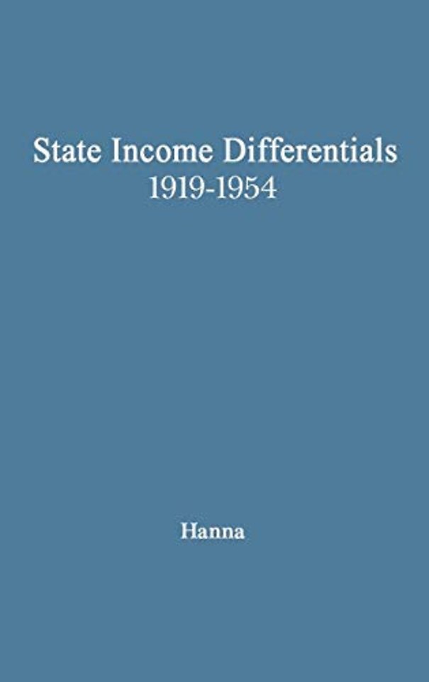 State Income Differentials, 1919-1954