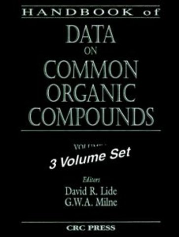 Handbook of Data on Common Organic Compounds