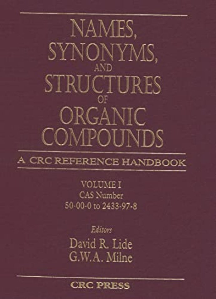 Names, Synonyms, and Structures of Organic Compounds