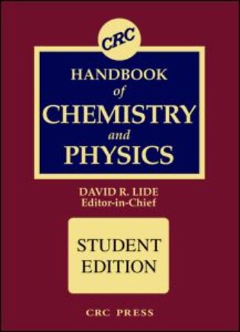 CRC Handbook of Chemistry and Physics, Student Edition